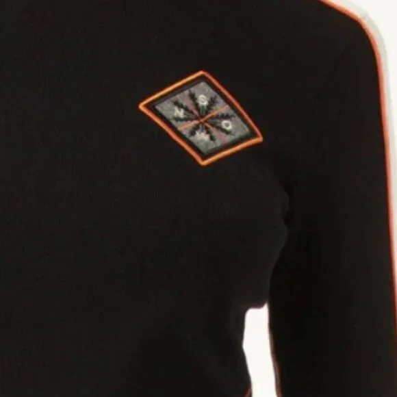 NWT Alp N Rock Teya Mock Neck - Black/Orange, M